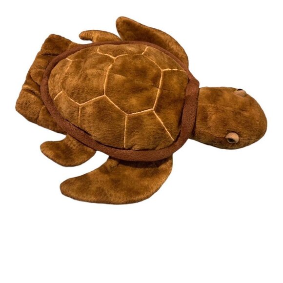 Caltoy Sea Turtle 5 Finger Hand PUPPET Play School Teacher Therapy Plush 10" Toy - Picture 1 of 4